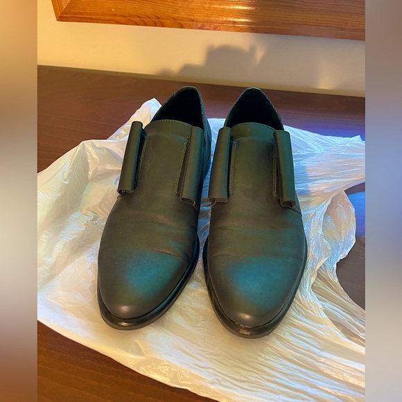 Miista Fiona Subtle Shimmery Teal Oxfords Brogues GB3 EU36 US5.5 - Picture 3 of 6